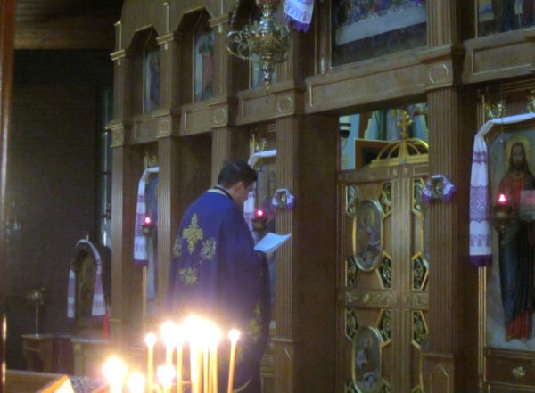 Scene from Presanctified Liturgy At Sts. Peter And Paul Orthodox Church - Palos Park